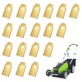 SULIUDAJI 18 Piezas Cuchillas de Repuesto para Cortacésped,con 18 Tornillos Incluidos,Cuchillas Compatibles con los Robots Cortacésped de Husqvarna Automower, Gardena, Yard Force(3.5×1.8CM)