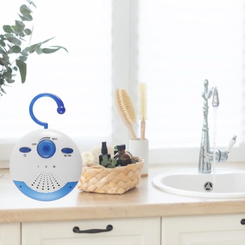 Orivin Wasserdichtes Duschradio, tragbares Mini-UKW-Radio mit eingebautem Lautsprecher und Antenne, Lange Akkulaufzeit für Badezimmer, Küche und Außenbereich