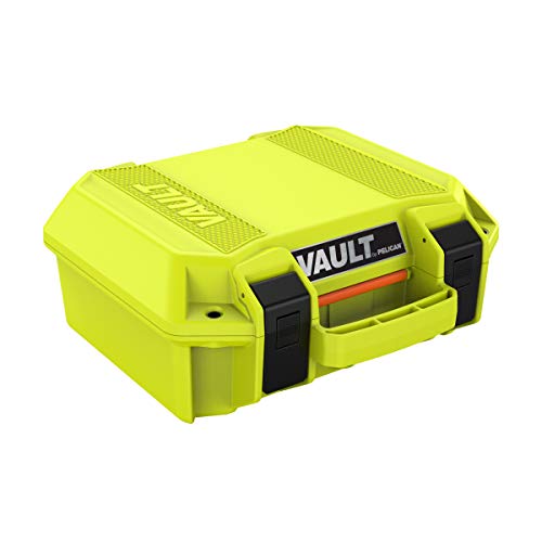 Vault by Pelican - V100 Multi-Purpose Hard Case with Foam (Bright Green)