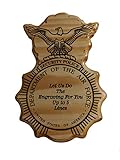 Patriot Plaque USAF Security Forces Wall Plaque, US Military Collectible Going Away Gift or Retirement One of A Kind Wood Plaque Great for PCS'ing or Moving