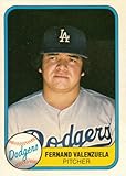 1981 Fleer Baseball #140 Fernando Valenzuela Rookie Card Dodgers
