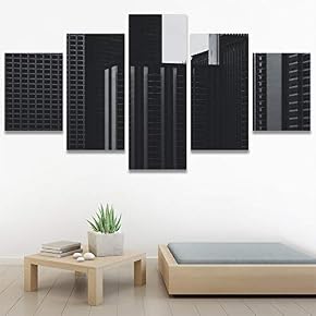 SIGNWIN 5 Panel Canvas Wall Art Modern Art...