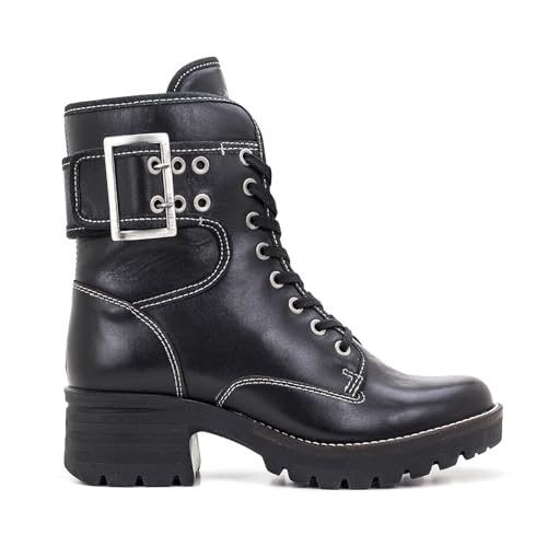 Dromedaris chunky lace-up boot with inside zip-Kanga2