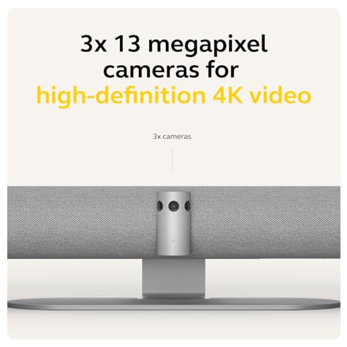 Image of Jabra PanaCast 50 - Intelligent 180 Panoramic-4K Meeting Room Video Camera - Inclusive Video Conferencing Camera with Full Room Coverage, Easy to Set-Up Wide Angle Webcam with Microphones - Grey