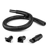 Picture of Shop-Vac 9056400 Flexible Hose, 1-1/4 in. Diameter x 4 ft. Length,Durable For Wet/Dry Vacuums, Black (1-Pack)