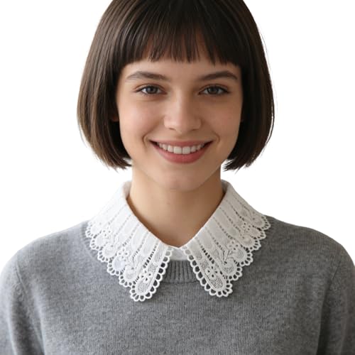 BEoneBEwin Cute Fake Collar Detachable Dickey Collar Blouse Half Shirts