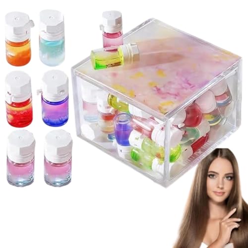 Perfume y aceite 2 en 1 de aguacate, nutritivo y abrillantador, mini aceite capilar para mujer, perfume y aceite capilar de aguacate, para cabello seco, encrespado y dañado. (20 piezas)