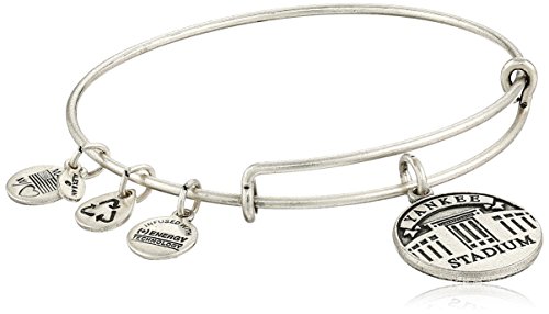 Alex and Ani Yankee Stadium Expandable Rafaelian Silver Bangle Bracelet