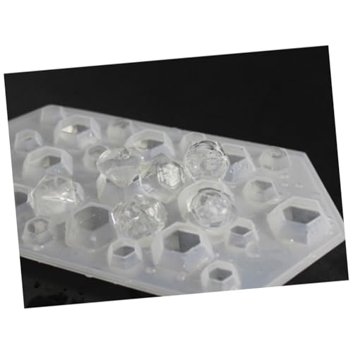 Molde para cubos de hielo silicona forma diamante miniatura 2