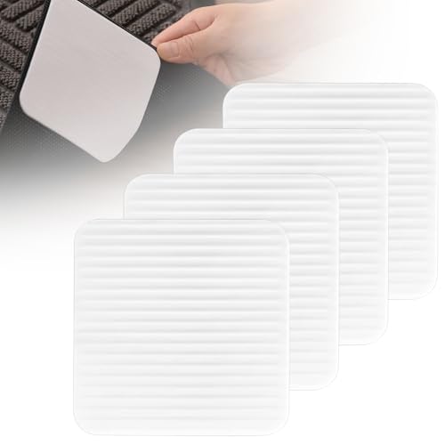 NUOOO Rug Gripper Carpet Tape Non Slip Rug Pads Grippers Reusable and Washable Area Under Rug Carpet Tape Stickers Anti Slip Grips for all Types and Sizes of Carpet 4 Pack