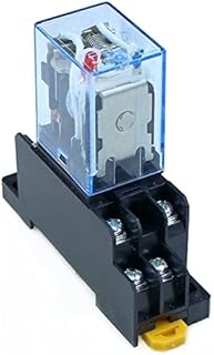 KLVN 1 pcs relé Ly2nj dc110v ac110v ac220v ac380v Pequeno Relé 10A 8 Pins Bobing Dpdt.Com soquete (Size : AC 220V)