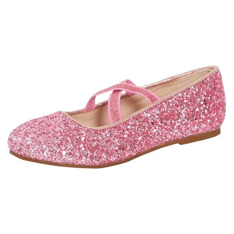 Lora Dora Pink Glitter Ballet Shoes for Girls Cover