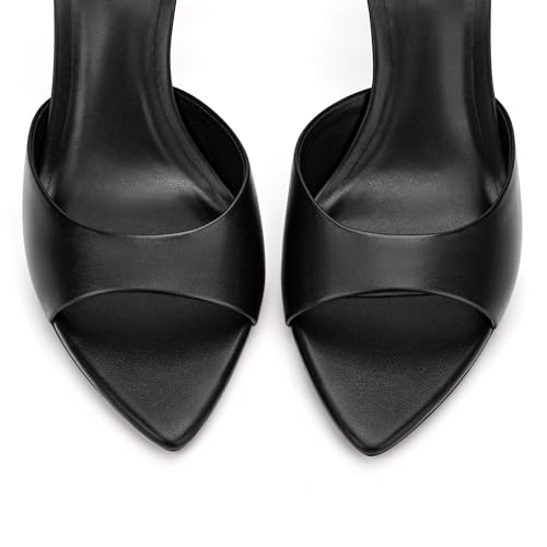 Yamvim Black Heels Pointed Open Toe High Heel Mules Black 8.5 by Yamvim - Used condition - Image 8