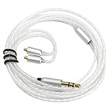  linqingshiduodeshangmaoyouxiangongsi ist Präfekt für Streaming/Podcasting/Gaming Ersatz-Kopfhörer-Kabel Silberplatte 3.5mm Kabel (Color : 70cm)