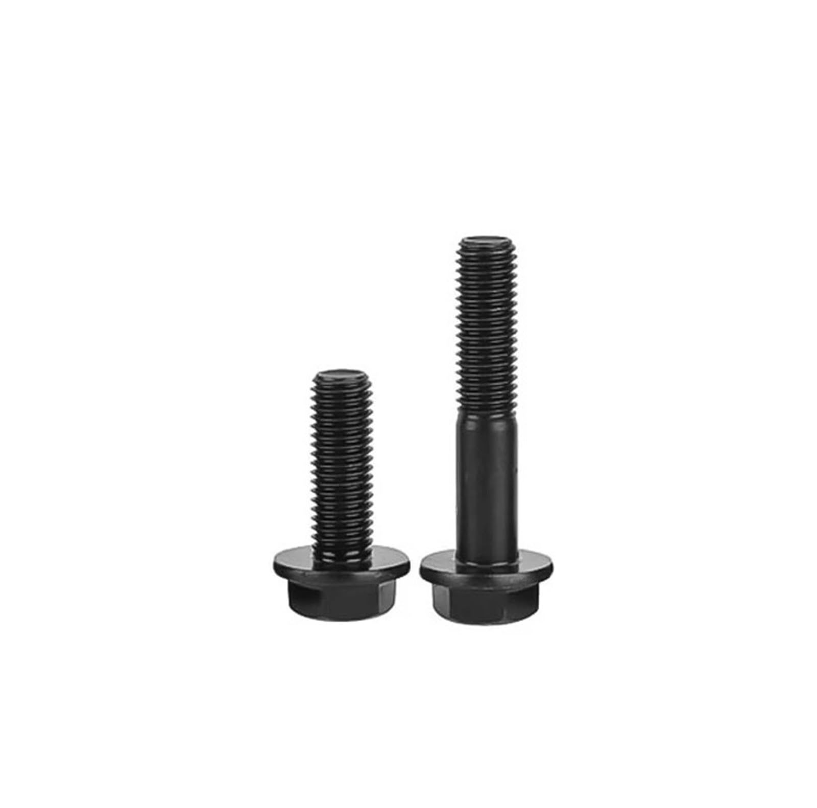 Vis à tête hexagonale en acier au carbone noir de qualité 10.9, M10 M12 M14 M16, vis à tête hexagonale, pas de filetage fin 1.25/1.5mm(M14x45mmFull(1pcs))