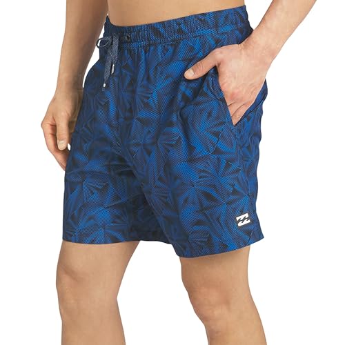 Billabong Mens Swimwear Regular Fit Stretchable Comfort Liner Swim Trunks Baleine Blue Medium