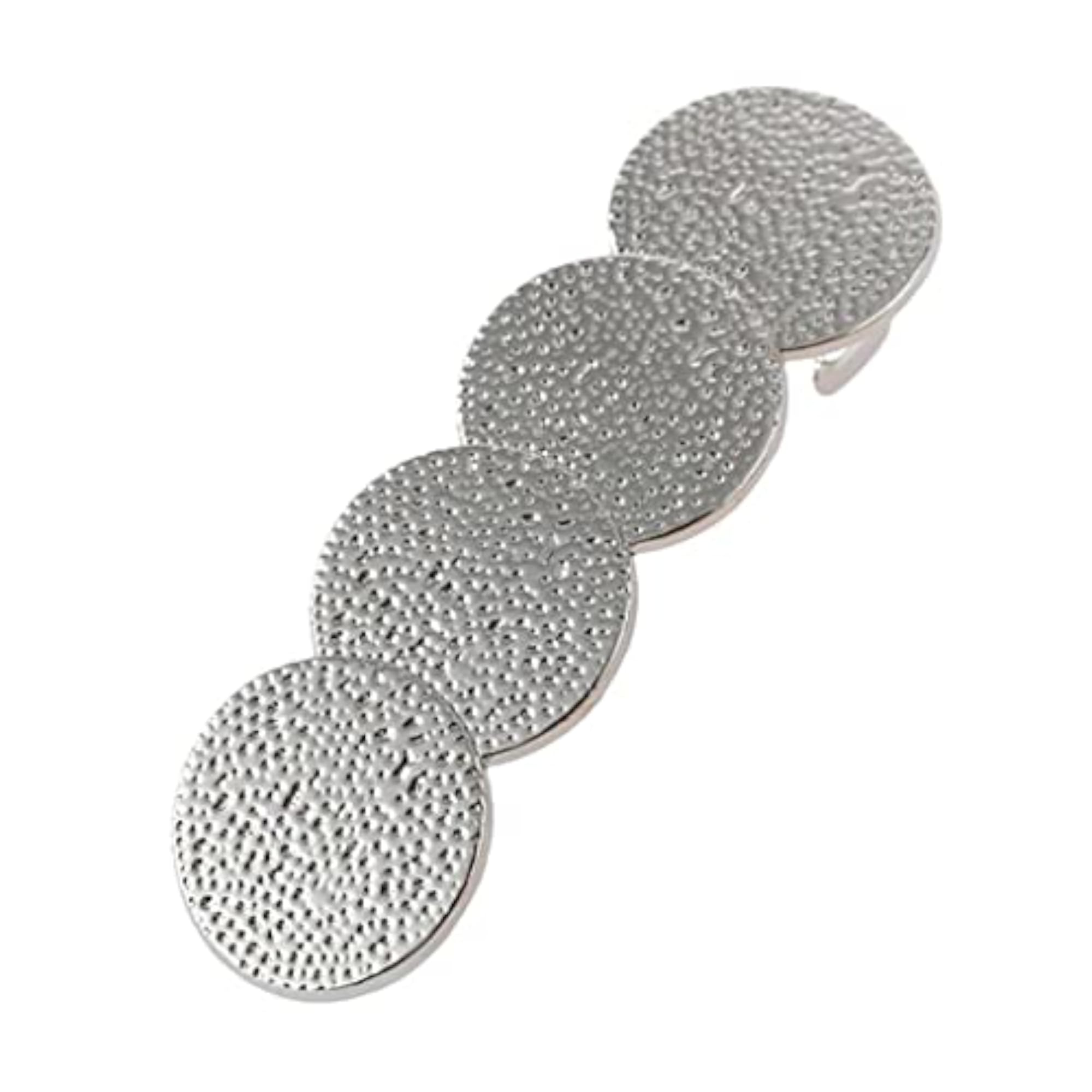 6X Geometric Round Hair Clip Ponytail Holder