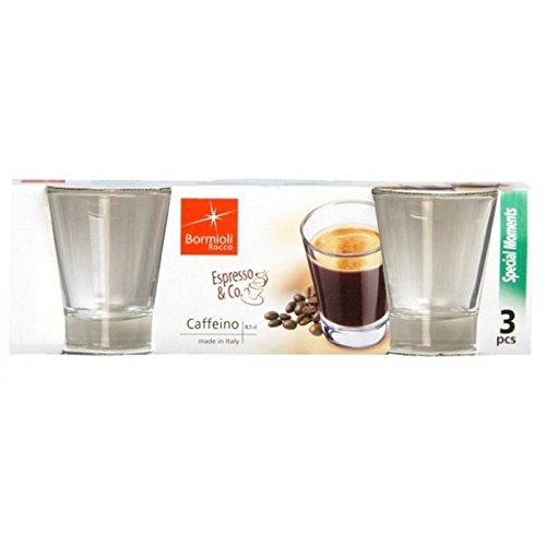 BuyStar Bormioli 2 Confezioni da 3 Bicchieri da caffè Caffeino Cl 8,5