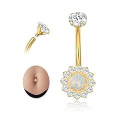 Golden-1PCS Opal-8mm