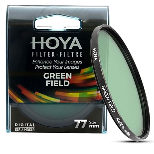 Filtro de vidrio 77 mm verde Hoya para objetivos fotográficos