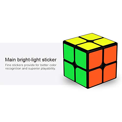 Image of Qiyi Qidi Speed Cube 2x2- Smooth Bright-Light Sticker(Classic Colors) - 2x2x2 Puzzles Toys, The Most Educational Toy to Effectively Improve Child's Concentration and responsiveness.