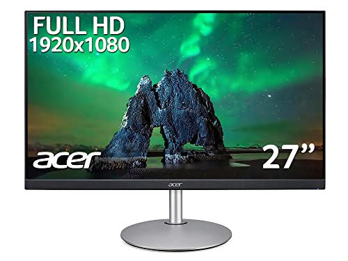 Image of Acer CB272smiprx 27 inch Full HD Monitor (IPS Panel, FreeSync, 75Hz, 1ms, Height Adjustable Stand, DP, HDMI, VGA, Silver/Black)
