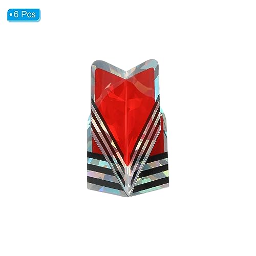 PATIKIL Slim Dart Flights, 6 Pack PET Unique Design Dart Accessories for Steel Tip Dart and Soft Tip Darts Red-orange - Image 3