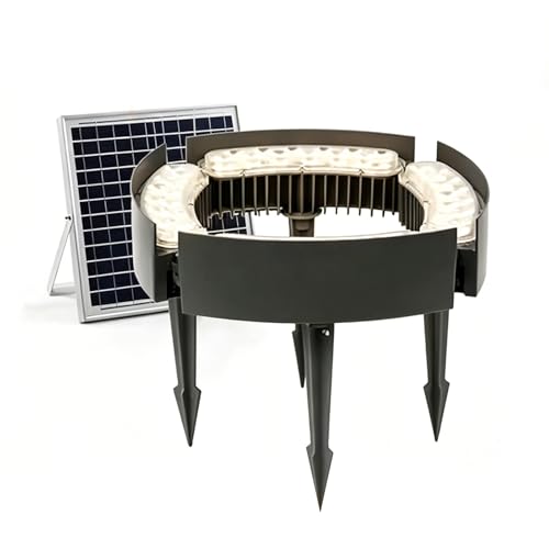 Anneau de palmier solaire LED pour éclairer un jardin sombre sans câble, étanche pack de 4