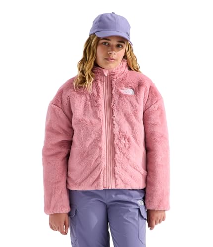 Image of THE NORTH FACE Girls Reversible Shasta Full Zip Jacket | Puffer Coat With Synthetic Insulation, Fleece Lined, Water Repellent