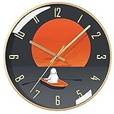 LSSOAZZVVN European Style Ultra silencioso dormitorio nórdico sala de Estar dibujos animados Cielo estrellado ni?os reloj de pared reloj de cuarzo (Color : B Size : 30cm) (A 40cm)