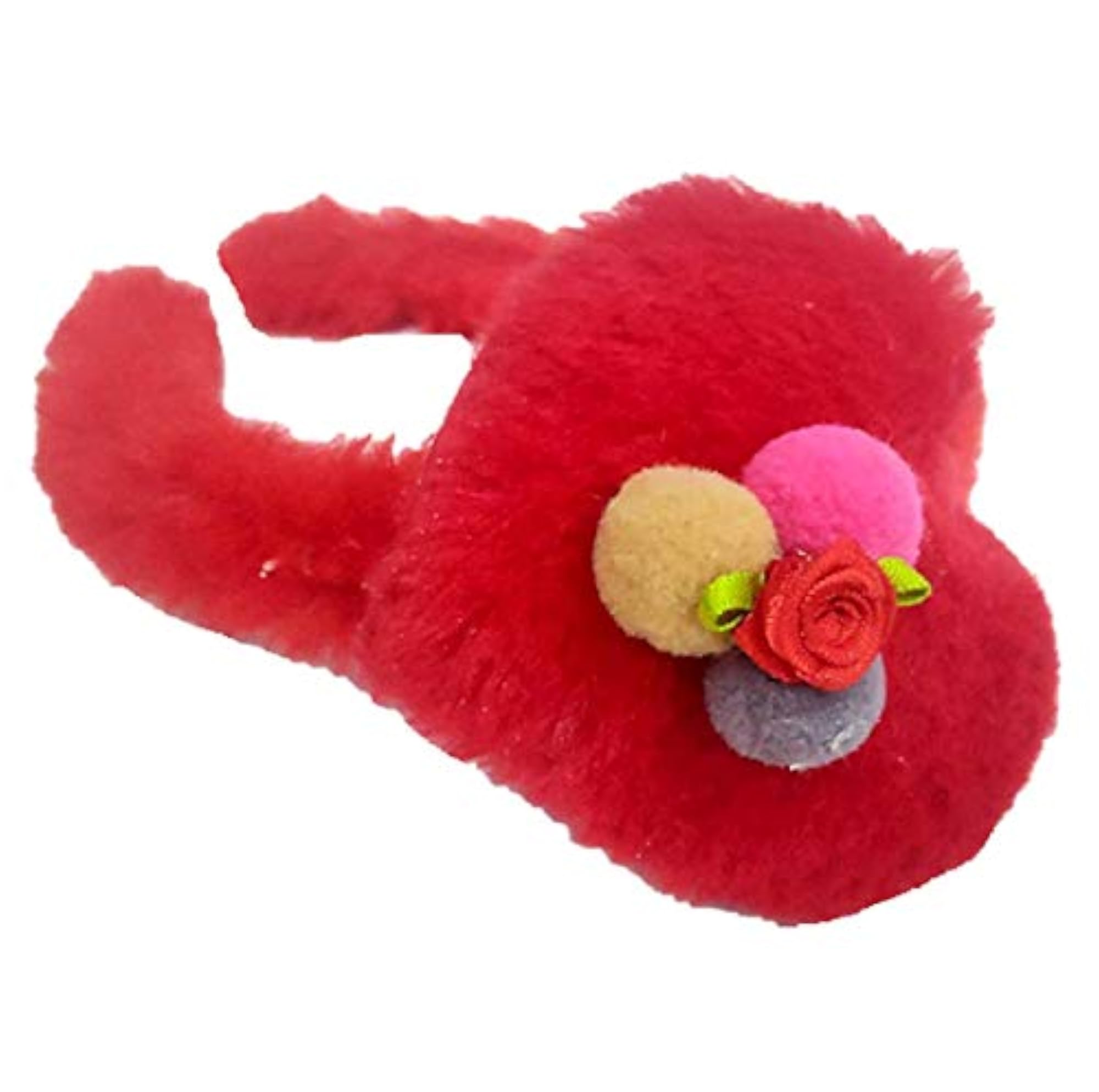 Embellished Soft Fur Hair Band for Girls, Party Accessory