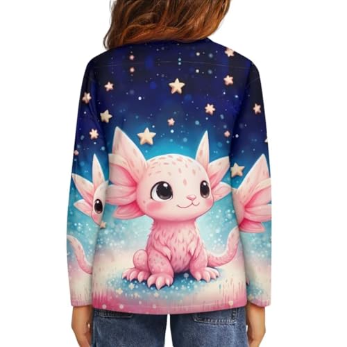 Image of Long Sleeve Shirts for Girls Winter Tops 3-16t Cartoon T Shirts for Fall Clothes