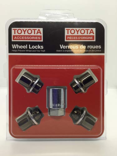 Toyota Genuine Avalon Camry RAV4 Sienna Black Chrome Wheel Lock Set PK456-00J00