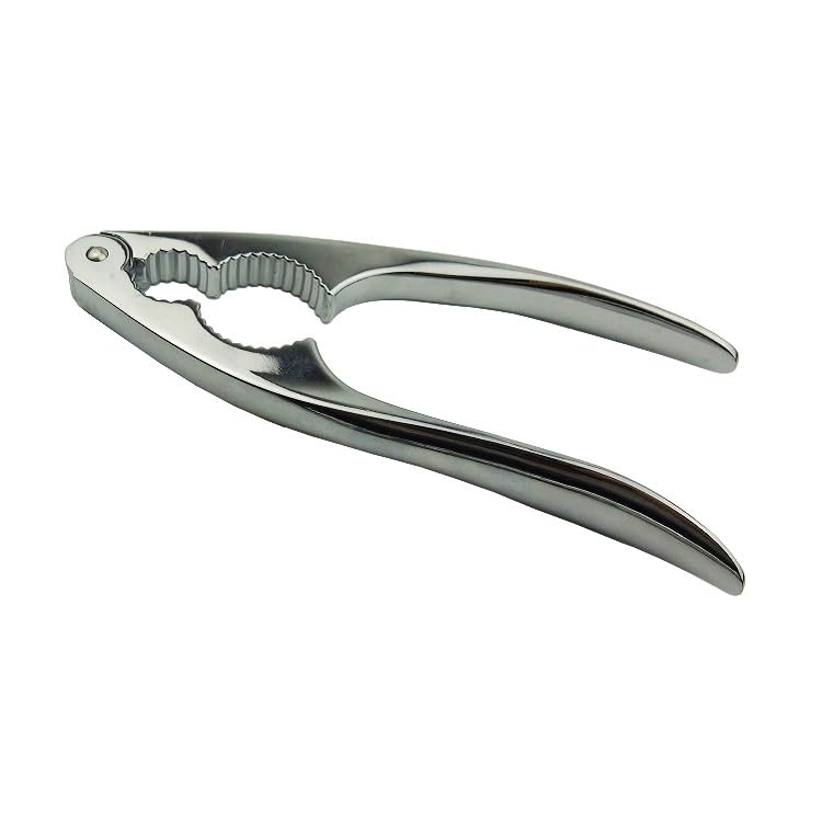 Premium Stainless Steel Chrome Plated Walnut Cracker Nuts Clip | Classical Heavy Duty Kitchen Tool