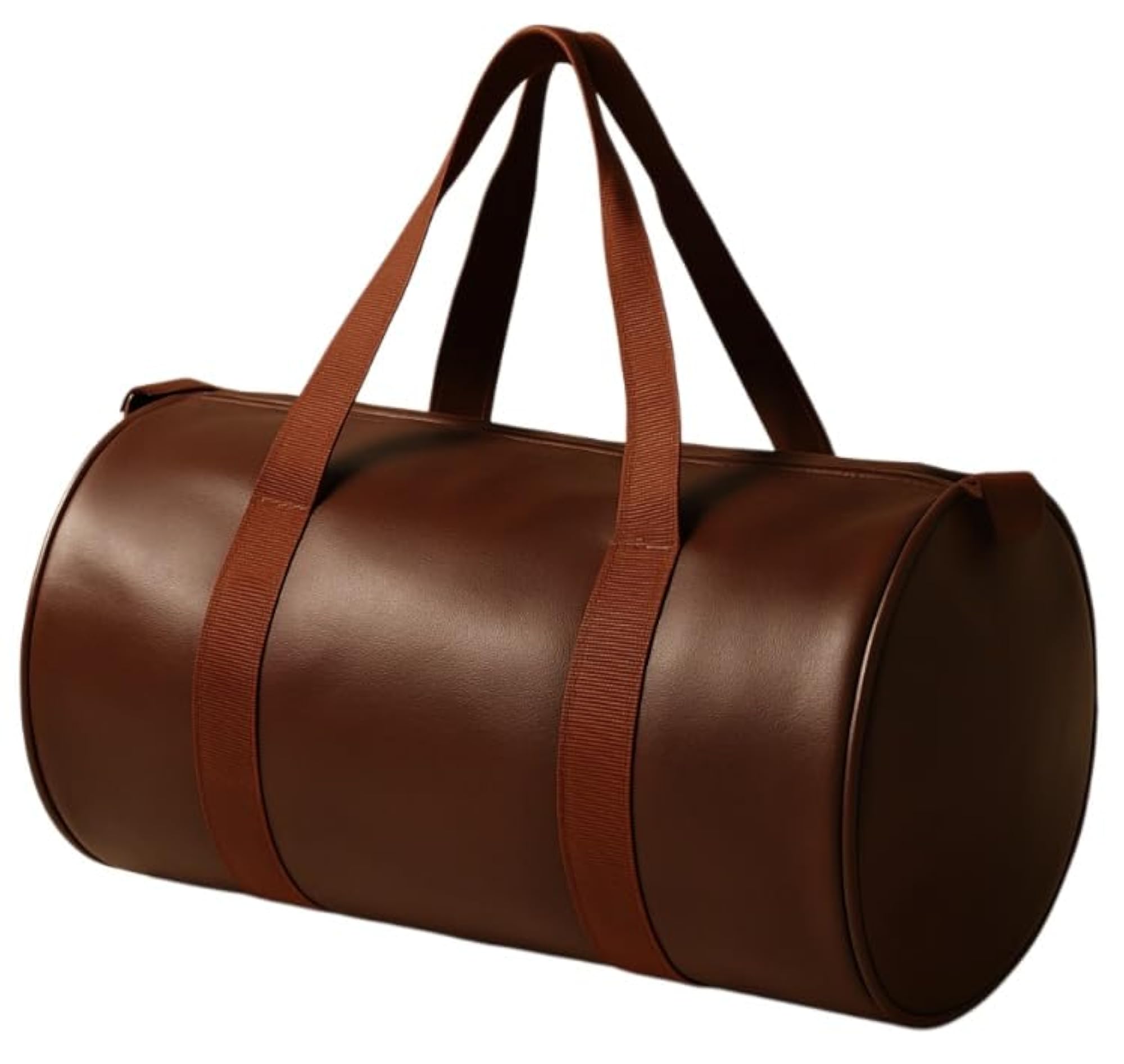 Unisex PU-Leather Gym Bag with Adjustable Strap