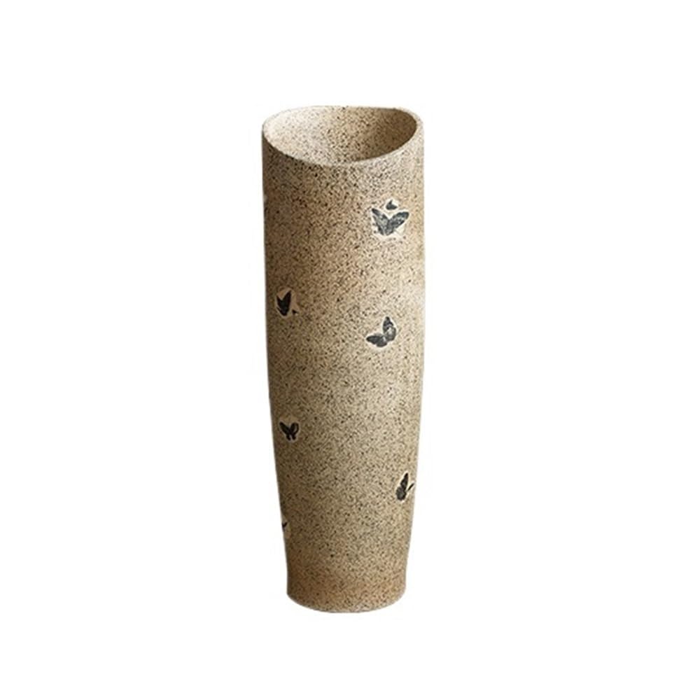 Nowoczesna zewnętrzna prosta umywalka z kranem i odpływem stojąca na podłodze łazienka zlew na cokole łazienka zlew na cokole