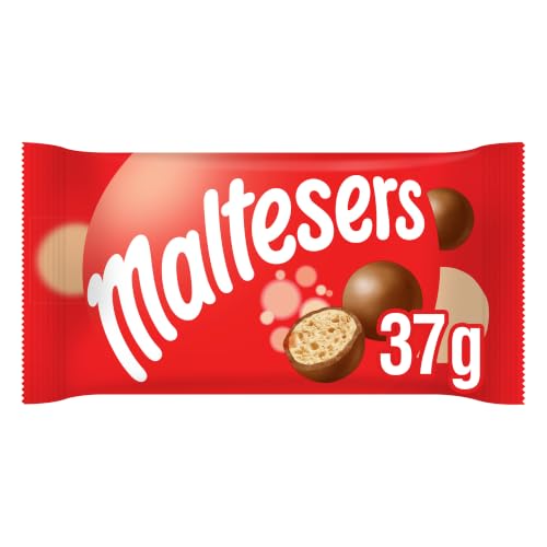 Maltesers Milk Chocolate & Honeycomb Snack Bag 37g Light & Crispy Chocolate Sweets for On-the-Go Treats Lunchboxes & Afternoon Snacks