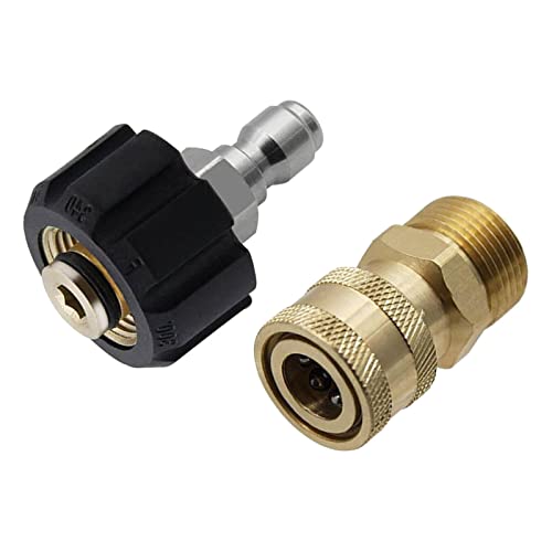Image of CALANDIS Pressure Washer Adapter Kit M22 14mm to 1 /4 for High Pressure Washer Gun'
