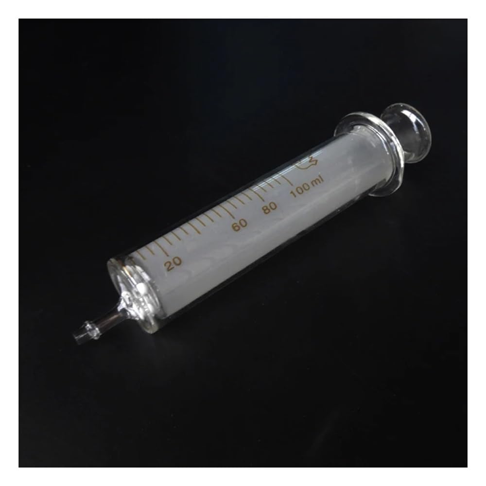 Cristalería de Laboratorio Jeringa de vidrio de boca grande, pipeta de vidrio individual for inyección de glicerina, reutilizable, 30-50-100 ml(30ml 2pcs)
