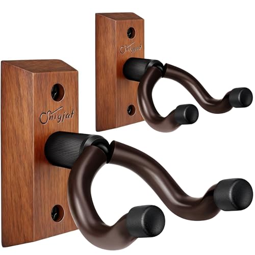 SNIGJAT Hardwood Guitar Wall Mount Hangers (2 Pack)