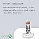 DORO - Doro PhoneEasy 100w - Schnurloses Festnetztelefon - Große Displayanzeige - Extra große Tasten - Freisprechfunktion - Lauter Klingelton - Lautstärkeregler - Weiß