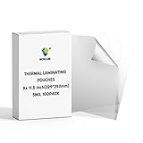 Thermal Laminating Pouches, 100Count, Clear, 5 mil., LaminateHomemade Ornaments, Fits LetterSized (9 in.x 11.5in.) Paper