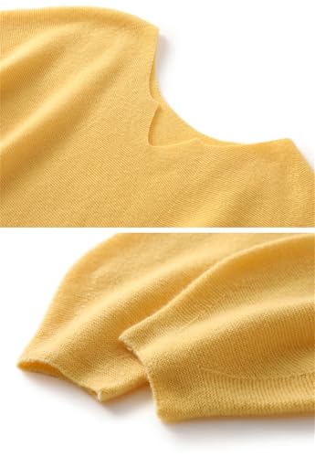 ERFMFKL Women Winter Cashmere Sweater V-Neck Knitwear Soft Warm Long Sleeve Pullover Jumpers2