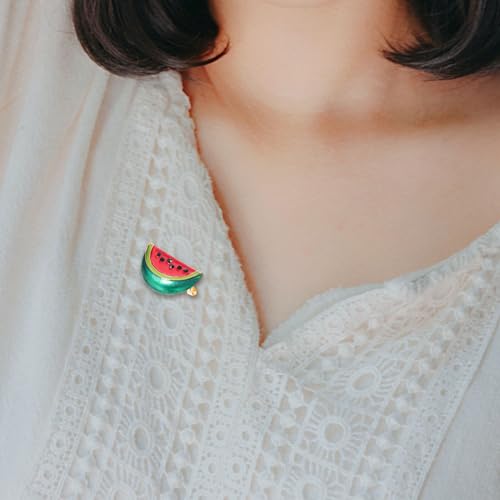 Image of VALICLUD 10 Pack Watermelon Brooch Pins for Women Casual Outfits Party | Decorates Jackets, Hats, Scarves and Bags, Lightweight Accents for Casual Outfits, Summer Events and Group Activities