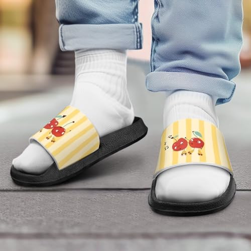 UNICEU Kids House Slippers Comfortable Open Toe Slides Sandals Girls Boys Slip On Lightweight Casual Shower Shoes4