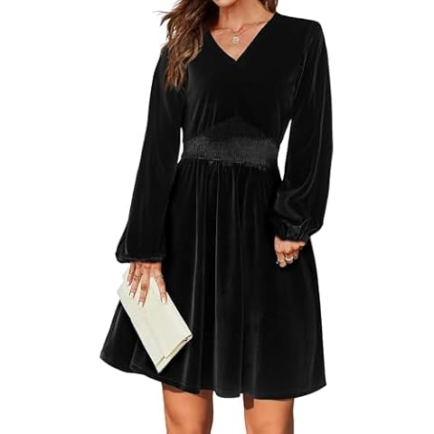 Robe de Soirée Velours Zeagoo Cover
