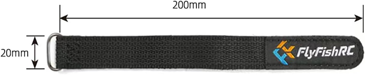 6pcs RC Models FPV Battery Straps Batteries Strap 20x200mm Tie Down Fiber Rubberized Straps Non-Slip for FPV Drone Helicopters Planes Cars Tanks