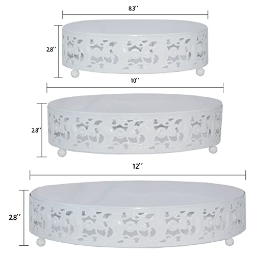 Cake Stand Set Of 3 Metal Cupcake Stands Dessert Display Plate For Wedding Party Birthday #TOP4