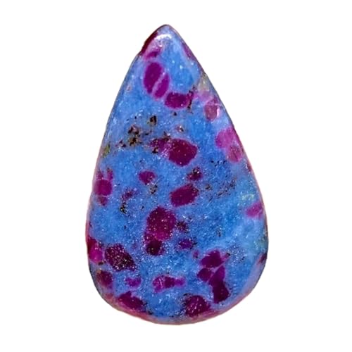 Pierre précieuse rubis kyanite poire 40mm pour haute joaillerie