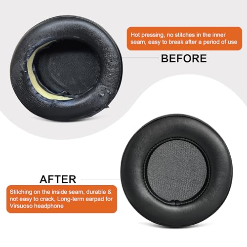 GVOEARS Ear Pads para Corsair Virtuoso RGB Wireless SE XT Gaming Headset | Almohadillas de repuesto mejoradas con cuero de proteína duradero y espuma gruesa miniatura 6
